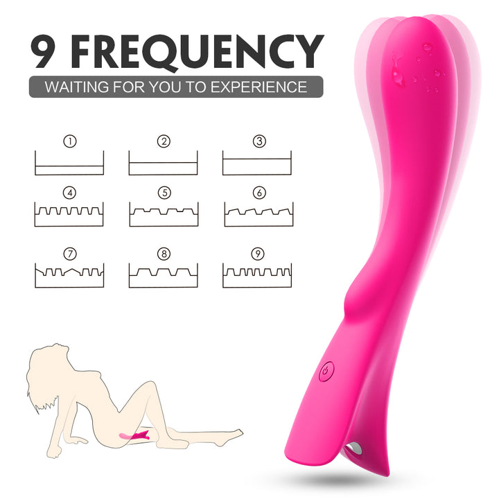 2025 Premium Silicone G-Spot & Clitoral Stimulator – 9 Vibration Modes, Waterproof Design for Solo/Couples Play