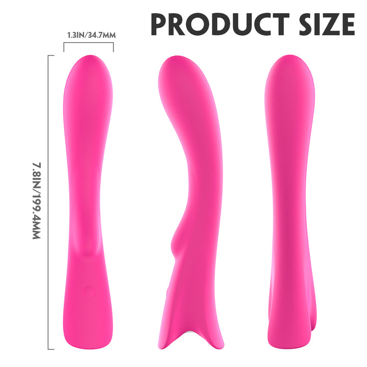 2025 Premium Silicone G-Spot & Clitoral Stimulator – 9 Vibration Modes, Waterproof Design for Solo/Couples Play