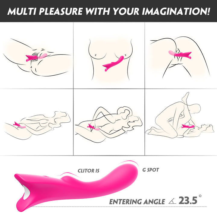 2025 Premium Silicone G-Spot & Clitoral Stimulator – 9 Vibration Modes, Waterproof Design for Solo/Couples Play