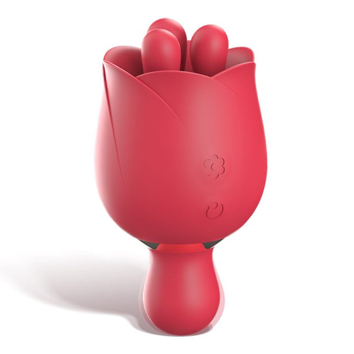 2025 Rose Dual Vibrator – 9 Pulse Modes & Double Stimulation｜IPX8 Waterproof｜Magnetic/USB Charging｜Discreet Shipping