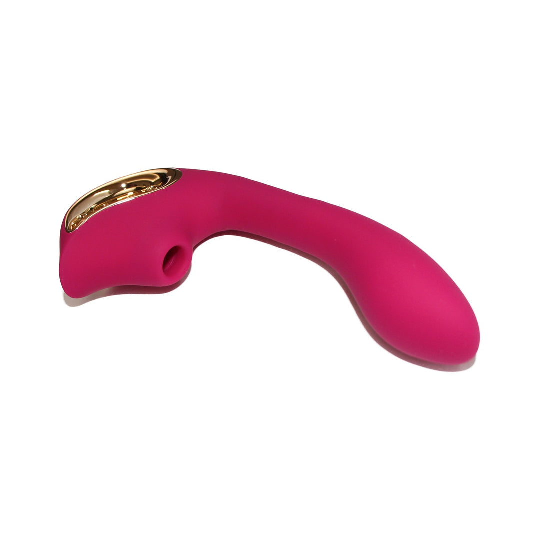 Flexible G-Spot and Clitoral Sucking Vibrator 9 Vibration & 9 Suctio lovetoystores Flexible G-Spot and Clitoral Sucking Vibrator 9 Vibration & 9 Suctio lovetoystores