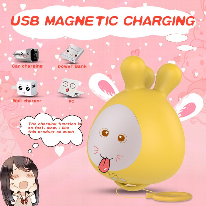 9-Speed Mini Vibrator for Women-USB/Car Fast Charge, IPX6 Waterproof Ultra-Quiet Silicone Toy