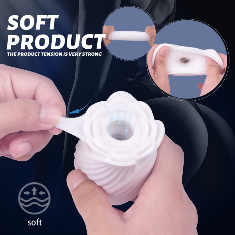 Rose Male Masturbator Cup Glans Stimulator Adult Sex Toys For Men Masturbators