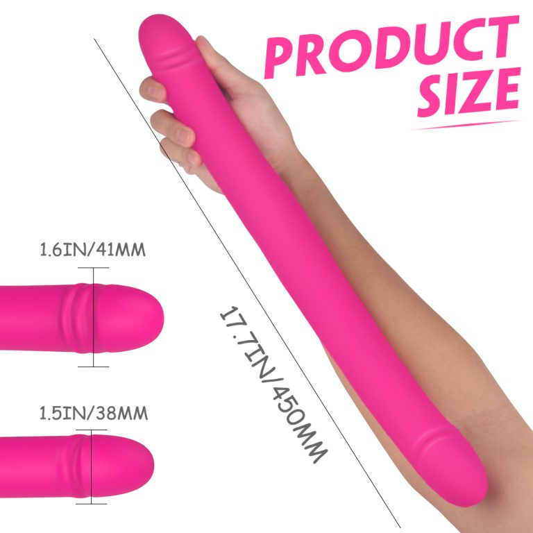 Silicone Strap On Penis Double Headed Dildo Lesbian Couples G Spot Clit Vibrator Sex Toys For Women
