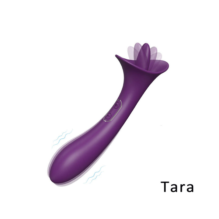 Soft Silicone Tongue Licking Massager Realistic Massager Vibrator Sex Toy