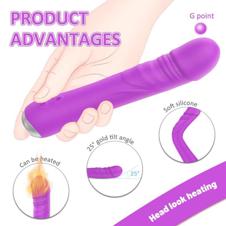 Warm Massager Vagina Sex Toys Massager G Spot Women Silicone Rubber Toys Sex Adult Vibrator Sex Toys For Woman Violet