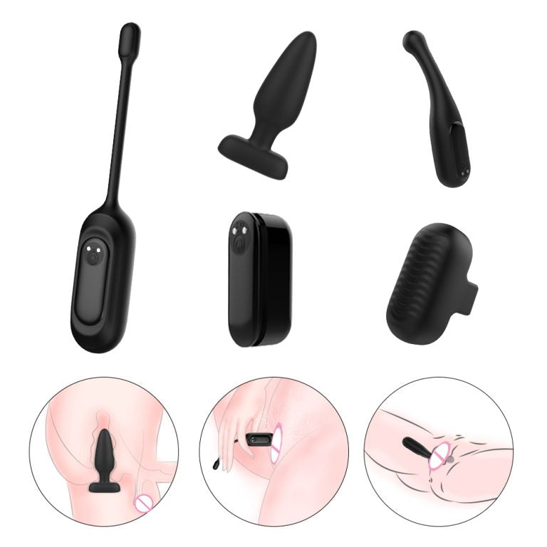 Anal Plug G Spot Vibrators Finger Sleeve Vagina Vibrator Sex Toy Sets