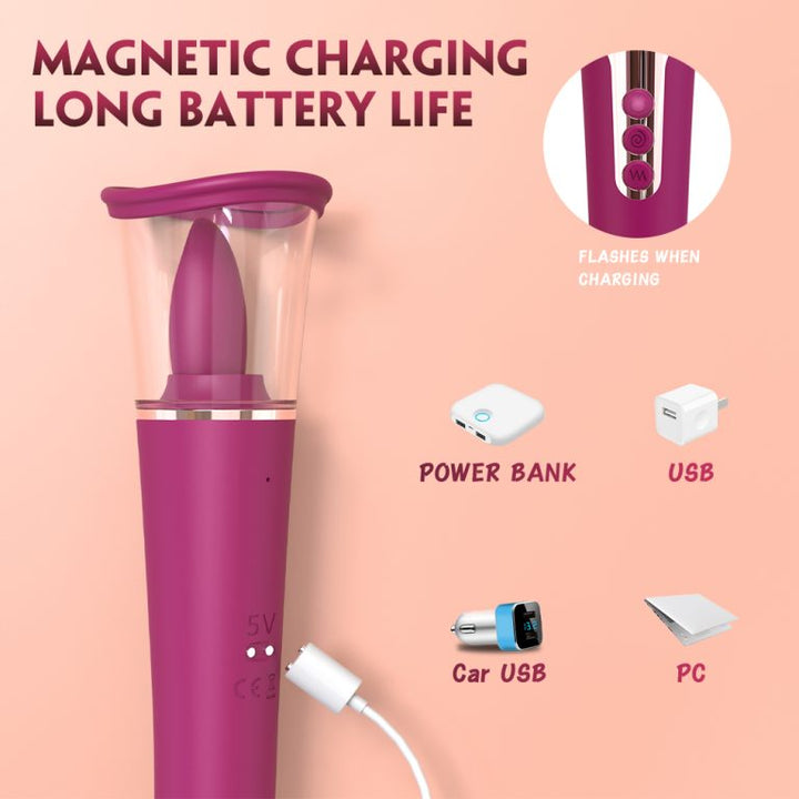 Ladies Sucking&Tongue Sex Toys Adult Sex Toys Manufacturers Direct Sales 9-Frequency Vibration Adult Toys