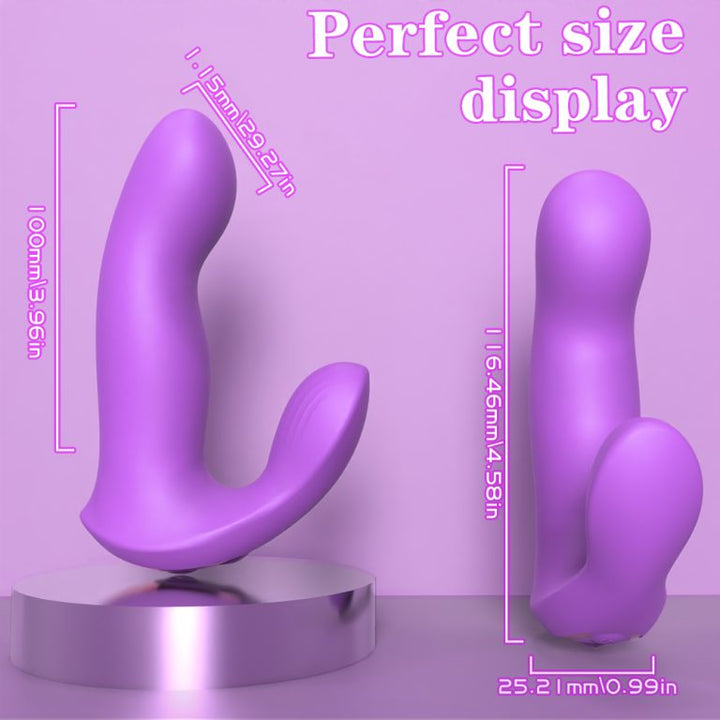 Silicone Vibration Waterproof Double Anal And Woman G Spot Lick Vagina Clitoris Sex Toy Massage Vibrator