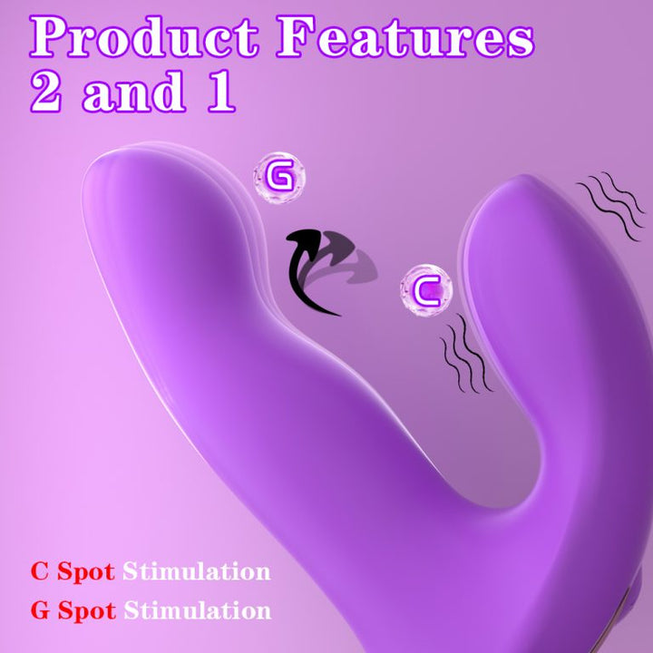 Silicone Vibration Waterproof Double Anal And Woman G Spot Lick Vagina Clitoris Sex Toy Massage Vibrator